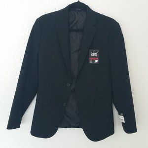 NWT J.Ferrar 360 Stretch Mens Suit Jacket Top 36S Short Slim Fit Black